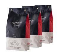 Yorkshire Pasta Company - Premium Artisan Conchiglie Pasta No 3-500g (Pack of 3) | UK Made Bronze-Cut Shell | Slow-Dried Conchiglie Rigate with No Additives | Vegan, Award Winning Featured on ITV