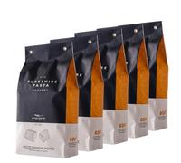 Yorkshire Pasta Company - Premium Artisan Mezze Maniche 500g | UK Made Bronze-Cut Ridged Tube Pasta | Slow-Dried with No Additives | Vegan Award Winning Featured on ITV | 2500g Pack of 5