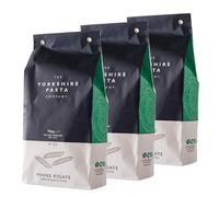 Yorkshire Pasta Company - Premium Artisan Penne Rigate 500g | UK Made Bronze-Cut Penne Pasta | Slow-Dried with No Additives | Vegan Award Winning Featured on ITV | 1500g Pack of 3