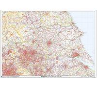 Yorkshire Postcode Sector Wall Map (S13) - 47" x 33.25" Laminated