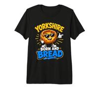 Yorkshire Pudding Born and Bread Funny Premium T-Shirt