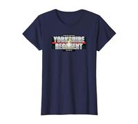 Yorkshire Regiment T-Shirt, Women, Navy Blue, 3X-Large