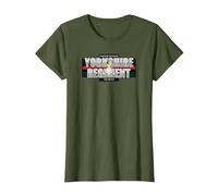 Yorkshire Regiment T-Shirt, Women, Olive Green, Medium