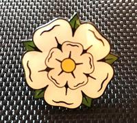 YORKSHIRE ROSE ENAMEL PIN BADGE (PB7) BIGGER THAN OTHERS A GREAT GIFT