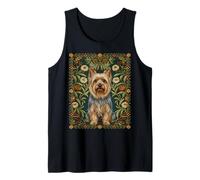 Yorkshire Silkie Terrier William Morris Style Floral Tank Top