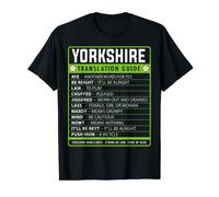 Yorkshire Slang Idea Translation Guide Proud Yorkshire Rose T-Shirt