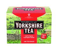 Yorkshire Tea 100 Tagged Tea bags (Pack of 6)