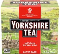 Yorkshire Tea 80 Tea Bags (Pack of 5 total 400 teabags)