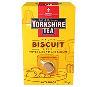 Yorkshire Tea Biscuit Brew Tea Bags, Pack of 4 (Total of 160 Tea Bags)