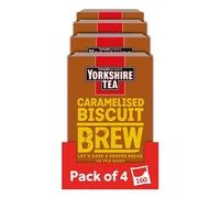 Yorkshire Tea Caramelised Biscuit Brew Flavoured Tea Bags, 4 Boxes of 40 Tea Bags (Total 160 Bags)