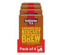Yorkshire Tea Caramelised Biscuit Brew Flavoured Tea Bags, 4 Boxes of 40 Tea Bags (Total 160 Bags)