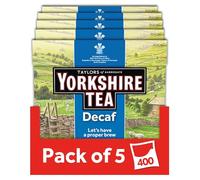 Yorkshire Tea Decaf, 5 Boxes of 80 Tea Bags (Total 400 Bags)