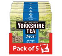 Yorkshire Tea Decaf, 5 Boxes of 80 Tea Bags (Total 400 Bags)