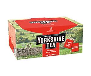 Yorkshire Tea Tagged and Individually Wrapped Bags Pack of 200