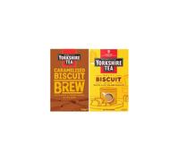 Yorkshire Tea Variety Pack x40 Tea Bags Flavours Inc Malty Biscuit Brew and Caramelised Biscuit Brew Pack of 2 Total 80 Tea Bags