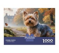 Yorkshire Terrier 1000 Piece Cardboard Dog Puzzle Bundle Teens Hard Challenge Brain Training Family Evening Travel Compact 38x26cm/1000pcs