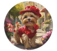Yorkshire Terrier 1000 Piece Jigsaw Puzzle For Adults Educational Games Stress Relief Puzzle Cultivate The Spirit of Teamwork for Men, Women, Elders, Seniors 1000pcs (67.5x67.5cm)