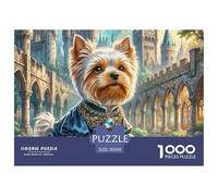 Yorkshire Terrier 1000 Piece Jigsaw Puzzle For Adults Family Challenge Toys Stress Relief Puzzle Cultivate The Spirit of Teamwork for The Whole for Women, Gifts for Men 70x50cm/1000pcs