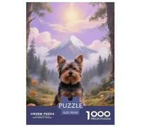 Yorkshire Terrier 1000 Piece Jigsaw Puzzles for Adults with Extra Fun Challenges Jigsaw Puzzle Home Decors for Adults Gifts 70x50cm/1000pcs