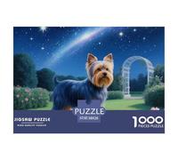 Yorkshire Terrier 1000 Piece Jigsaw Puzzles Fun Challenging Modern Pet Dog for Family Activity Game for The Whole Gifts for Women Men 38x26cm/1000pcs