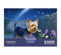 Yorkshire Terrier 1000 Piece Jigsaw Puzzles Fun Challenging Modern Pet Dog for Family Activity Game for The Whole Gifts for Women Men 70x50cm/1000pcs