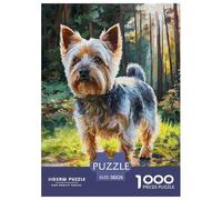 Yorkshire Terrier 1000 Piece Jigsaws Cute Dog Puzzle - Easy-Grip Decoration for Family Space | 38x26cm/1000pcs