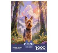 Yorkshire Terrier 1000 Piece Puzzle Games for Adults with Extra Fun Challenges Jigsaw Puzzle Pet Dog Home Decoration for Boys And Girls 38x26cm/1000pcs