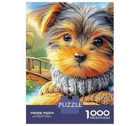 Yorkshire Terrier 1000-Piece Recycled Cardboard Spaniel by Cottage & Blooms Jigsaw Bundle, Concentration Training, Personalised Gift, Wall Decor & After-School Fun 70x50cm/1000pcs