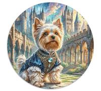 Yorkshire Terrier 1000 Piece Round Puzzles for Kids And Adults Educational Games Colorful for Gift for Creative for Teenagers And Adults 1000pcs (67.5x67.5cm)