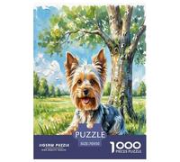Yorkshire Terrier 1000 Pieces Animal Dog Jigsaw Puzzles with Paper Art Perfect for Relaxation Adult Fun Challenges 70x50cm/1000pcs