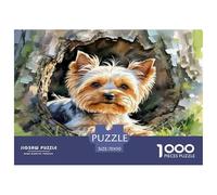 Yorkshire Terrier 1000 Pieces Animal Dog Jigsaw Puzzles with Paper Art Perfect for Relaxation Adult Stunning Puzzle 70x50cm/1000pcs