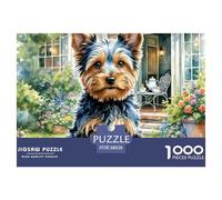 Yorkshire Terrier 1000 Pieces Jigsaw Puzzles Engaging Home Decoration Jigsaw Puzzles Home Decoration for Adults And Kids 38x26cm/1000pcs