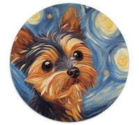 Yorkshire Terrier 1000 Pieces Jigsaw Puzzles For Adults Challenging Game Stress Relieving Entertainment Cultivate The Spirit of Teamwork for Men, Women, Elders, Seniors 1000pcs (67.5x67.5cm)