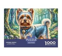 Yorkshire Terrier 1000 Pieces Jigsaw Puzzles For Adults Educational Games Stress Relieving Entertainment Cultivate The Spirit of Teamwork for Family Decorations 70x50cm/1000pcs