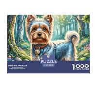Yorkshire Terrier 1000 Pieces Jigsaw Puzzles For Adults Educational Games Stress Relieving Entertainment Cultivate The Spirit of Teamwork for Adults And Kids, Age 12 Years Up 38x26cm/1000pcs