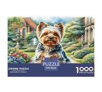 Yorkshire Terrier 1000 Pieces Jigsaws for Adults Fun, Challenging & Brainteasing Beautiful Home Decoration Art Colorful DIY Craft 38x26cm/1000pcs