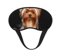Yorkshire Terrier and Ribbon, Full Eye Covers Light Blocking Eye Masks Blackout Sleep Eye Muffs