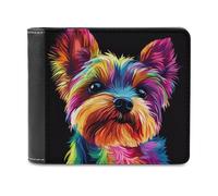 Yorkshire Terrier Bifold Wallet PU Leather Pocket Wallet Slim Purse for Women Men Gifts