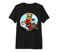 Yorkshire Terrier Biker/Mountain Bike Terrier Premium T-Shirt