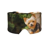 Yorkshire Terrier Bokeh Cute Dogs Wall, Full Eye Covers Light Blocking Eye Mask Sleep Eye and Ear Muffs