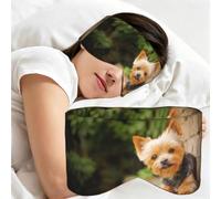Yorkshire Terrier Bokeh Cute Dogs Wall, Sleep Mask for Home Travel, Full Eye Covers Light Blocking Eye Mask Sleep Eye and Ear Muffs