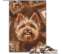 Yorkshire Terrier Collage 1000 Pieces Jigsaw Puzzle For Adults Teens, Pattern Assembly Deal As Gifts for The Whole Family Suitable for And 14 (26x38cm)