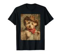 Yorkshire Terrier Cowboy with Western Hat Cute Yorkie Dog T-Shirt