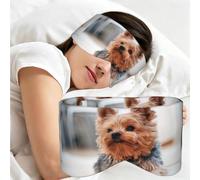 Yorkshire Terrier Cute Dogs Dogs Puppy, Sleep Mask for Home Travel, Full Eye Covers Light Blocking Eye Mask Sleep Eye and Ear Muffs