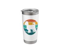 Yorkshire Terrier Dog Breed Retro Sunset Silhouette Adults Stainless Steel Insulated Tumbler