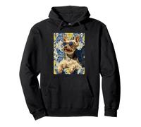 Yorkshire Terrier Dog Mediterranean Tile Art Summer Vibes Pullover Hoodie