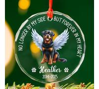 Yorkshire Terrier Dog Noel Xmas Tree Hanging Glass Xmas Ornaments With Ribbon Christmas Pendant