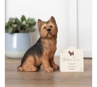 Yorkshire Terrier Dog Ornament With Mini Standing Sentiment Card