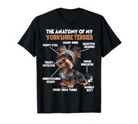 Yorkshire Terrier Dog Owner T Yorkshire Terrier Anatomy G T-Shirt