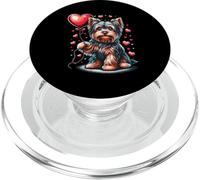 Yorkshire Terrier Dog Valentine's Day Yorkie Valentine PopSockets PopGrip for MagSafe
